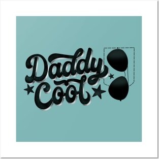 Daddy cool. Unique hand lettering for amazing dads. Posters and Art